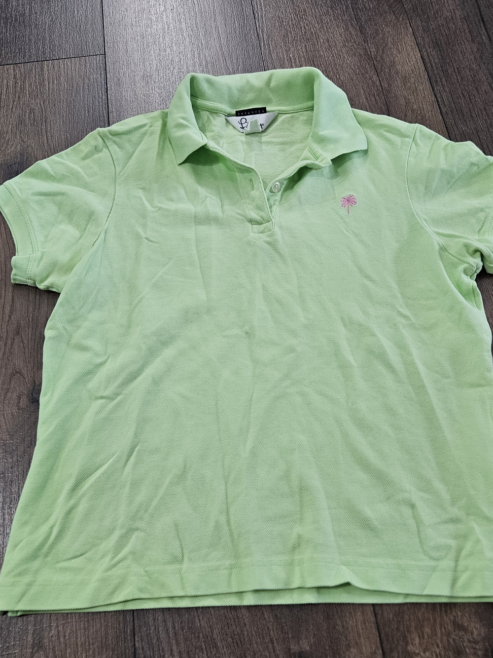 Women's Lime Green Lilly Pulitzer Short Sleeved Collared Polo Shirt Size S